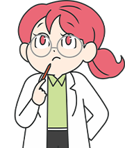 人差し指を顎に当て、ペンを持ちながら周辺の賃料相場や適正価格について考えを巡らせている女性助手のイラスト